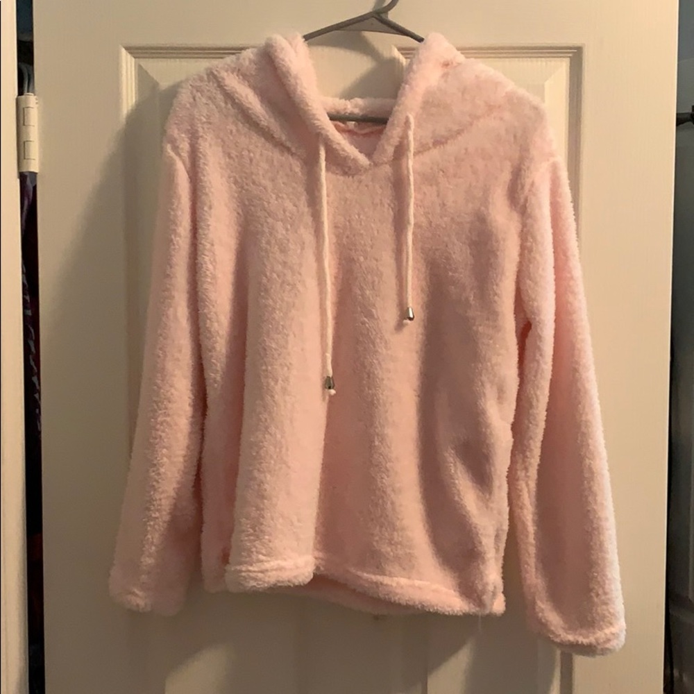 Pink Sherpa Hoodie